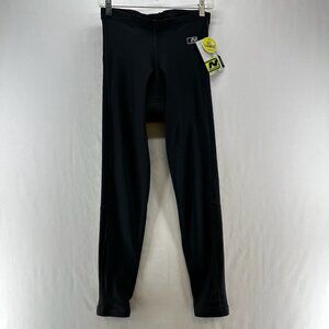 Nishiki Cycling Tights Mens M Gel Chamois Pad Compression Stretch Pull on Black